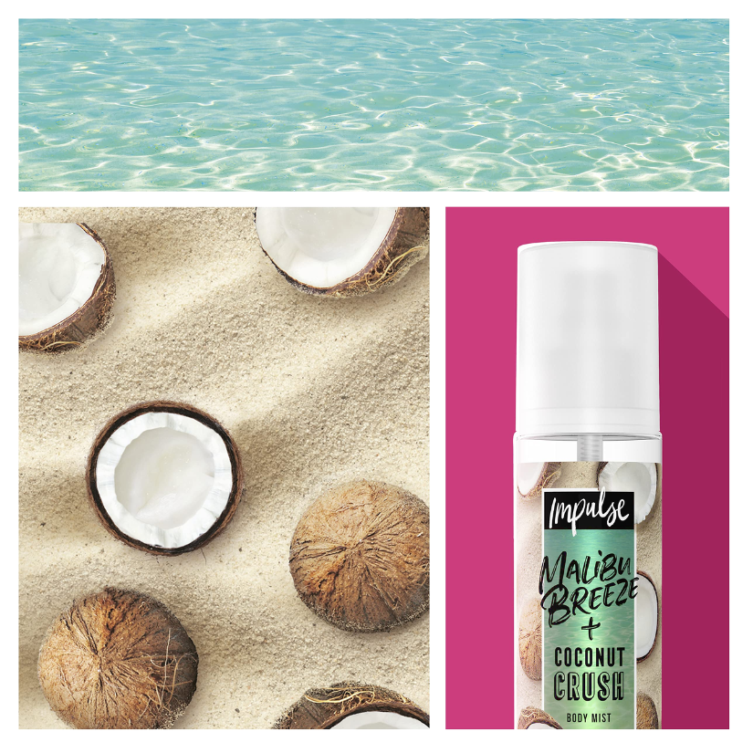  Impulse Mist-ic Malibu Breeze Body Mist 6 x 150ml